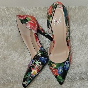 Delicious Multicolor Floral Women's Heels